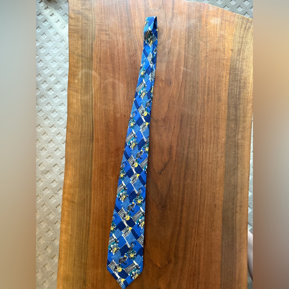 UNGARO - Blue Patterned Tie